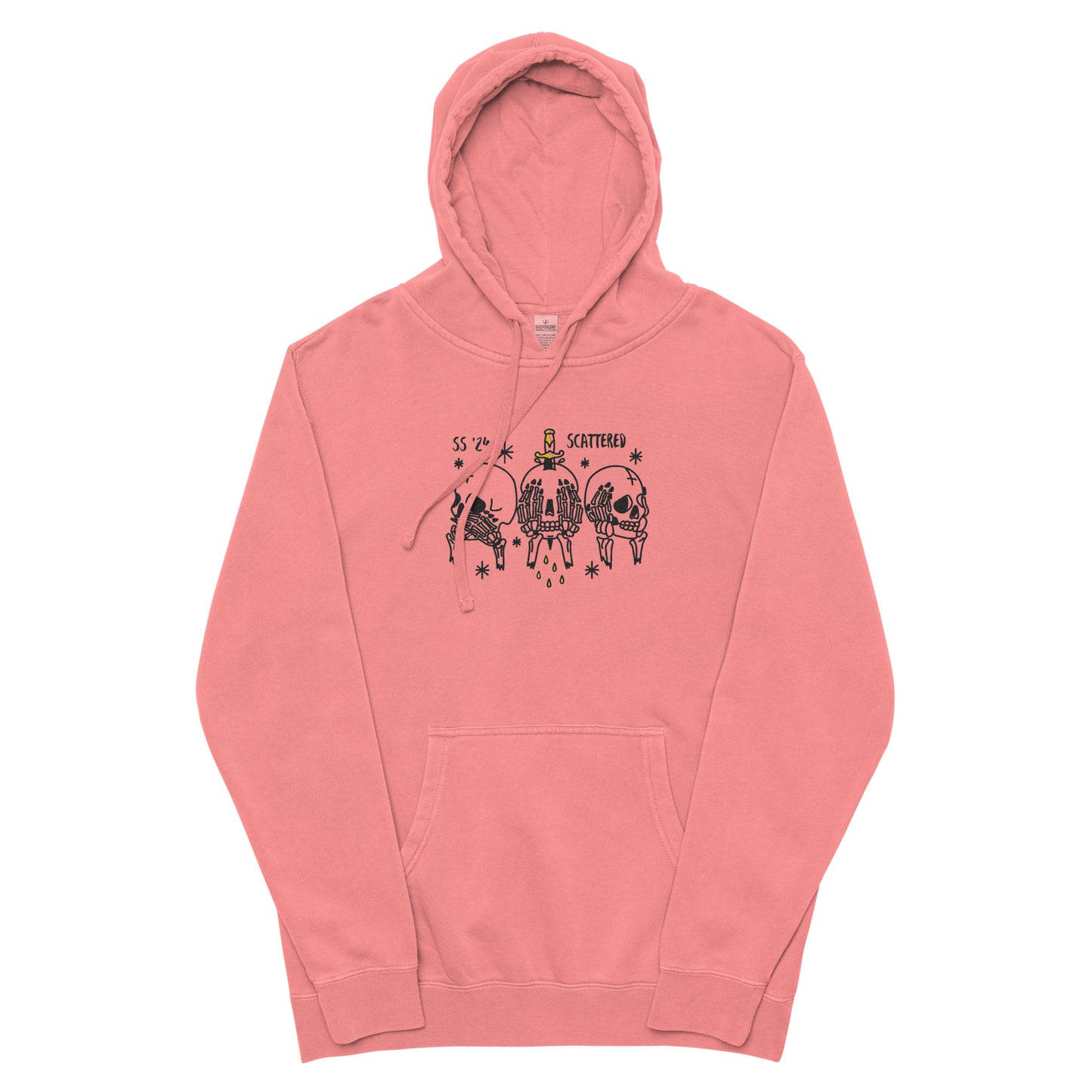 Unisex pigment-dyed hoodie