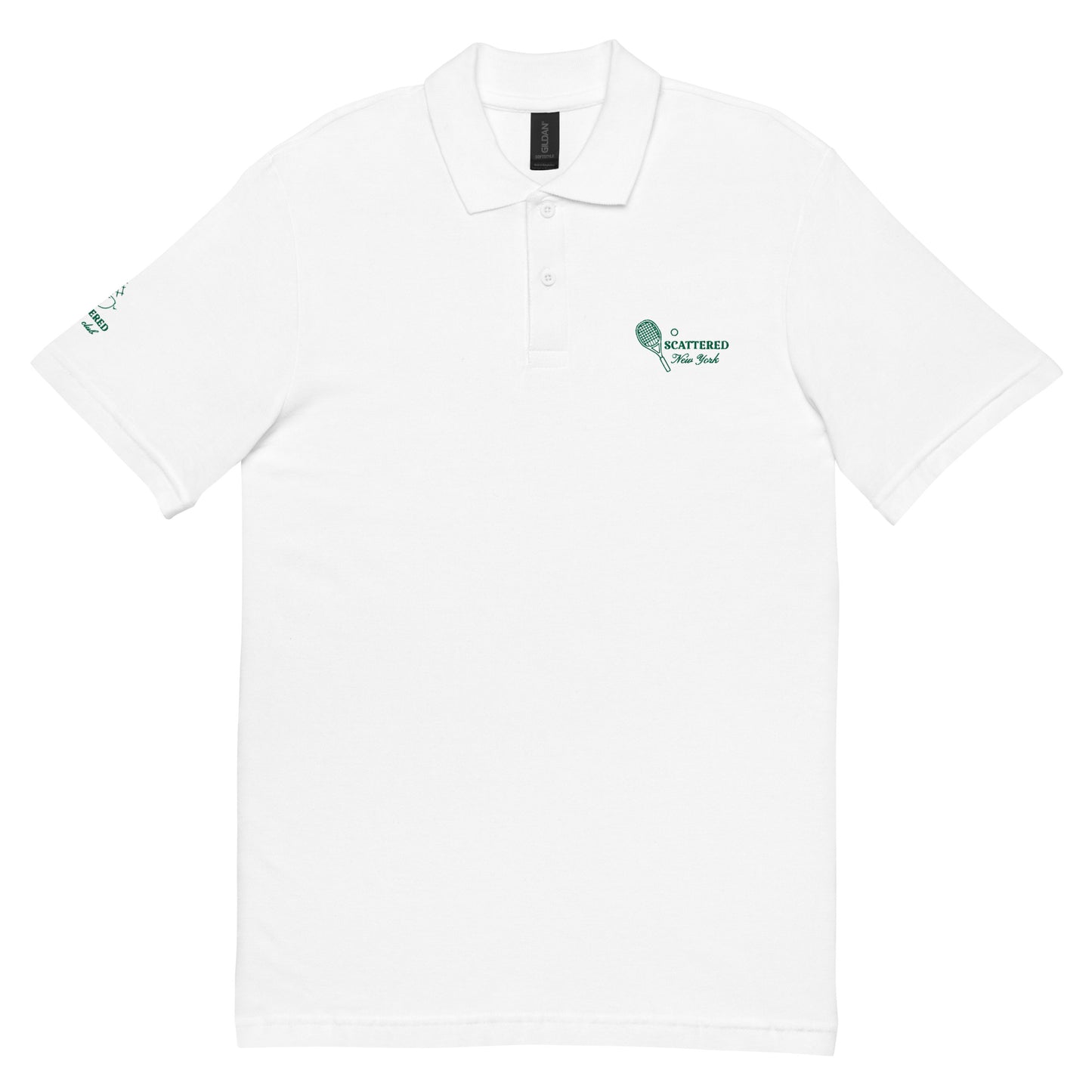 Scattered Sports Club Logo Embroidered Polo Shirt