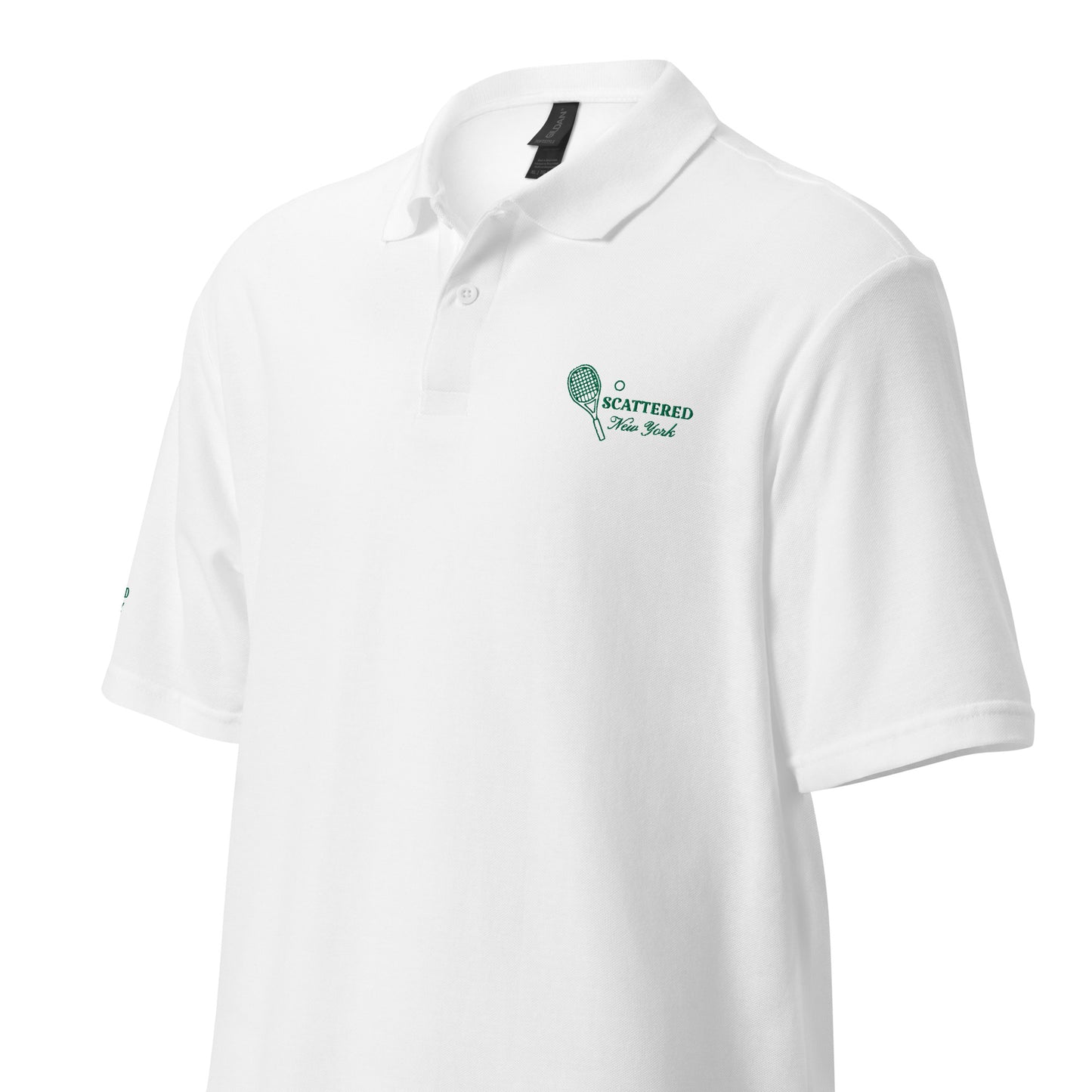 Scattered Sports Club Logo Embroidered Polo Shirt