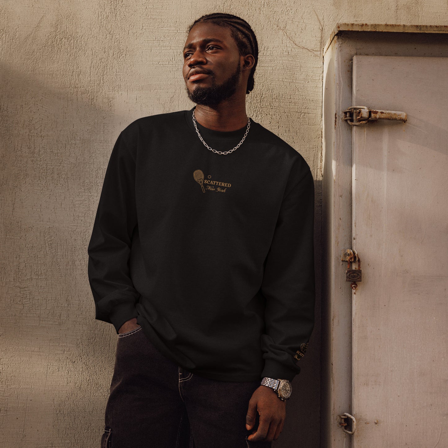 Scattered Sports Club Embroidered Long Sleeve Shirt