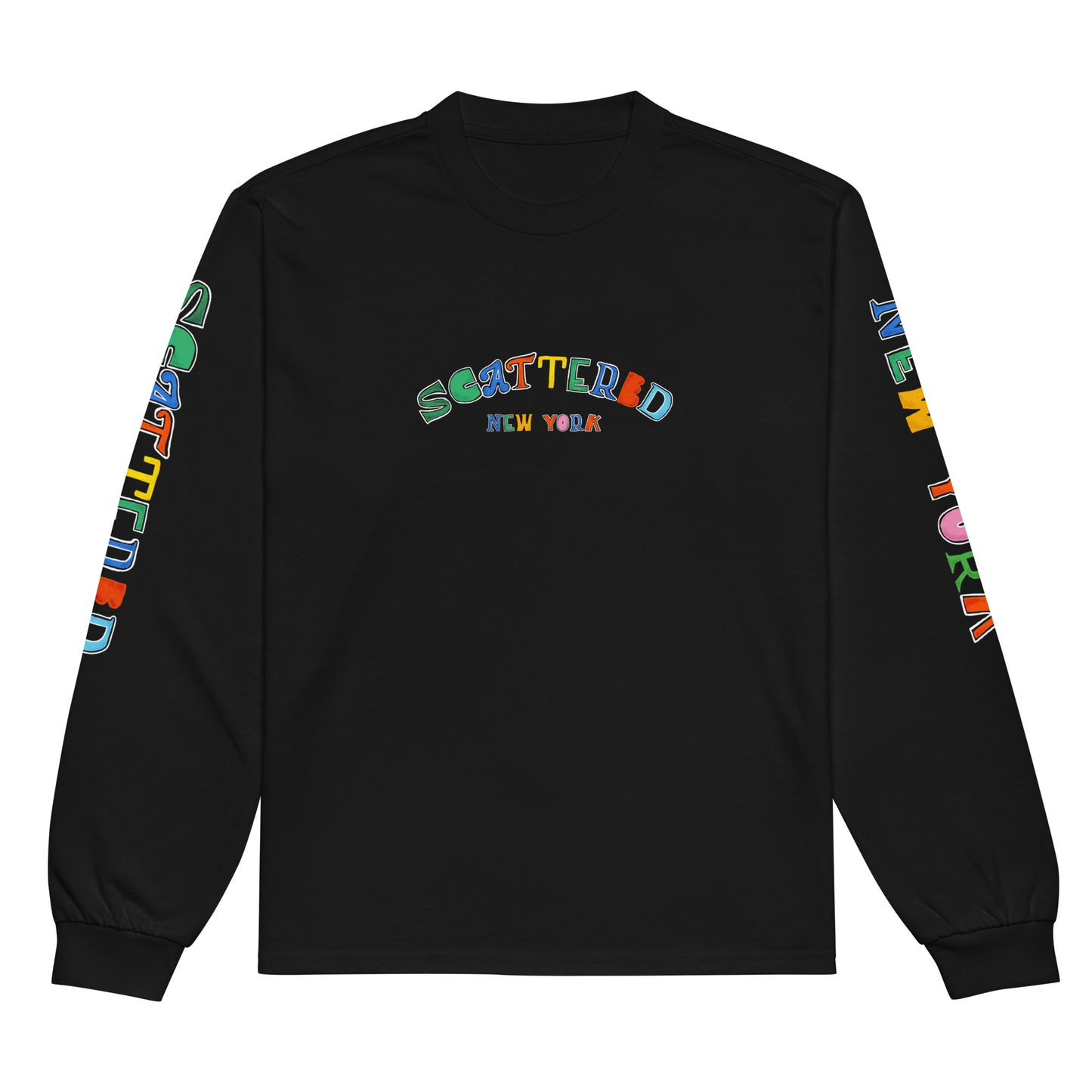 Scattered 2024 Logo Printed Premium Heavyweight Long Sleeve Shirt