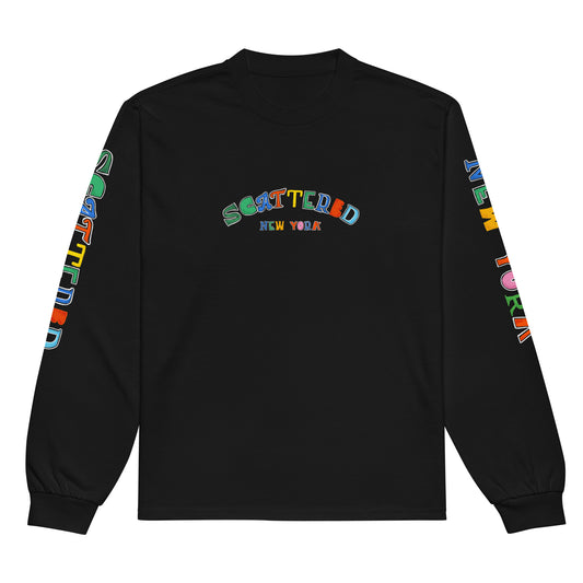 Scattered 2024 Logo Printed Premium Heavyweight Long Sleeve Shirt