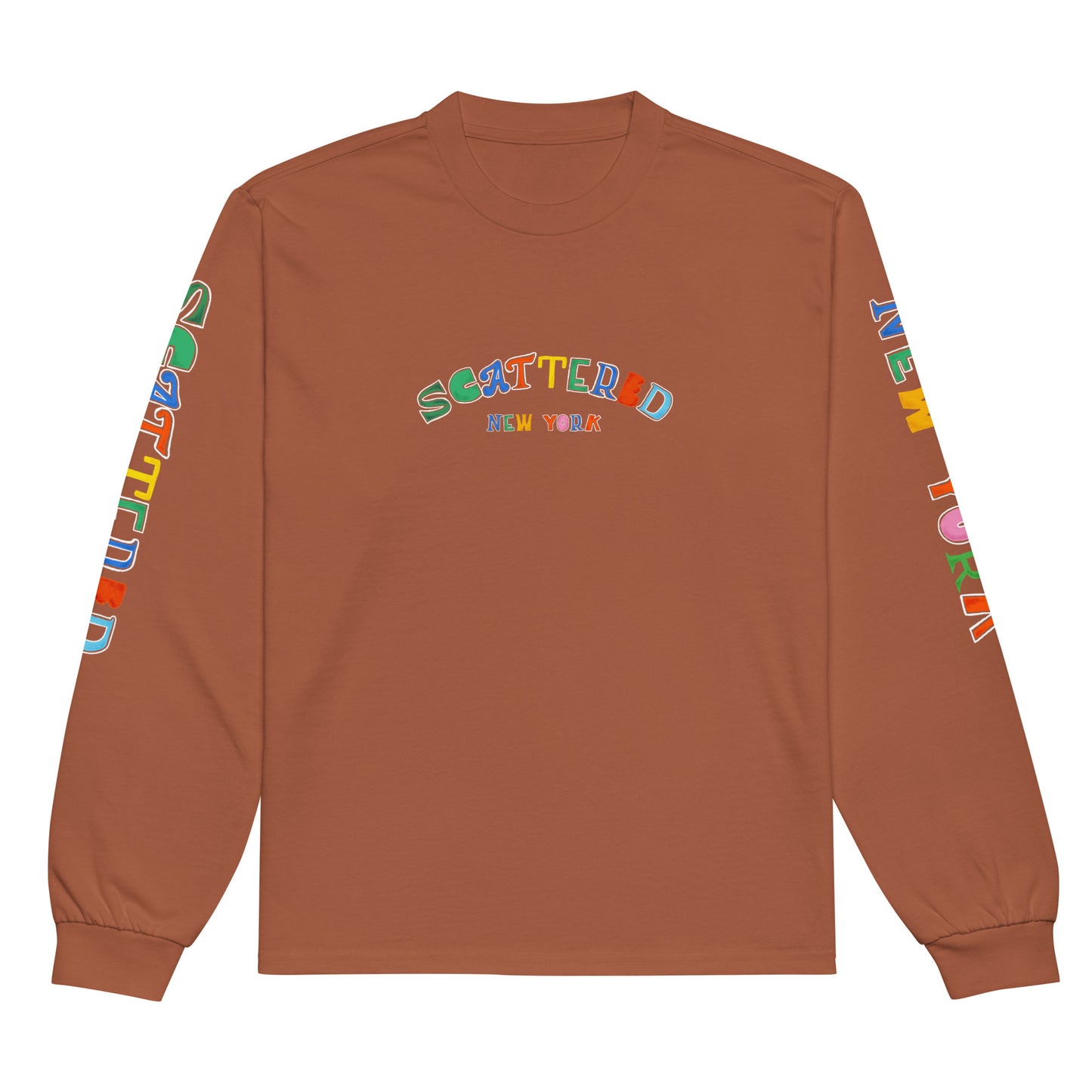 Scattered 2024 Logo Printed Premium Heavyweight Long Sleeve Shirt