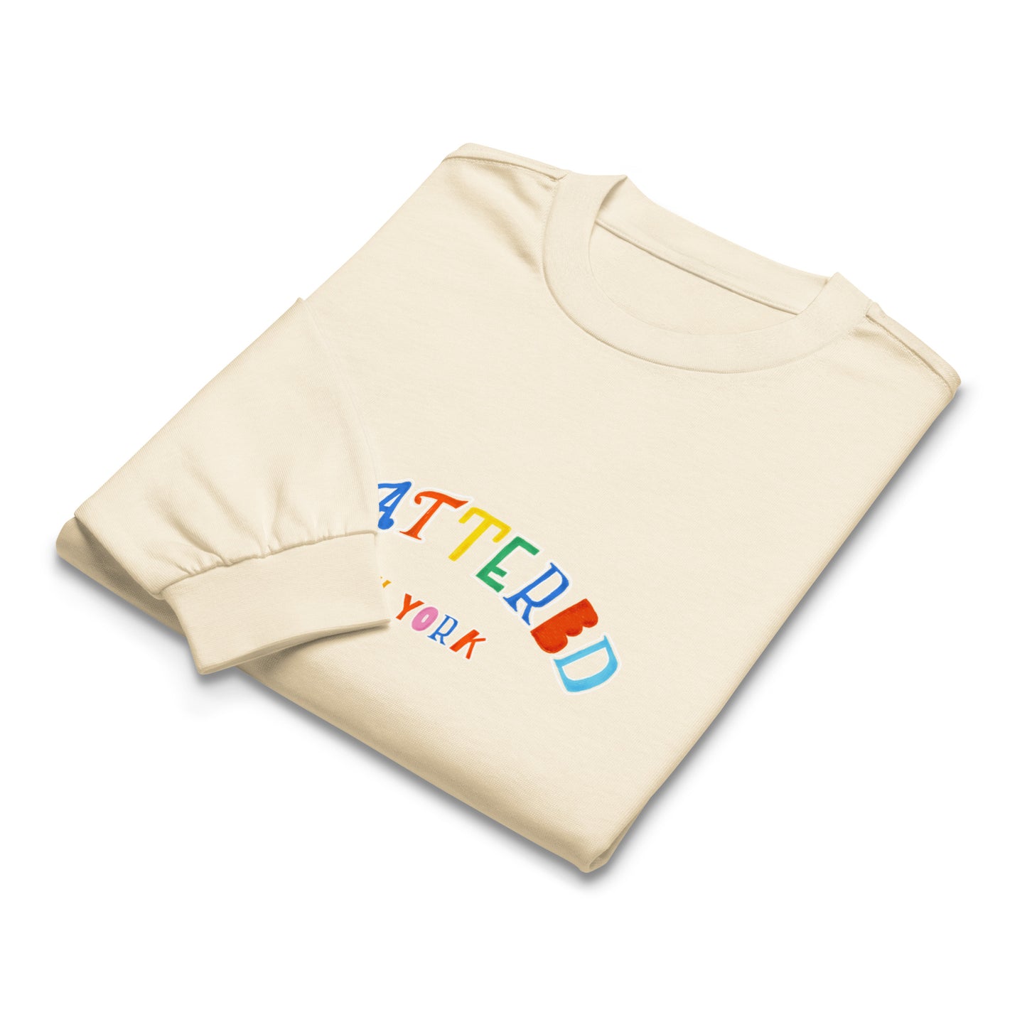 Scattered 2024 Logo Printed Premium Heavyweight Long Sleeve Shirt