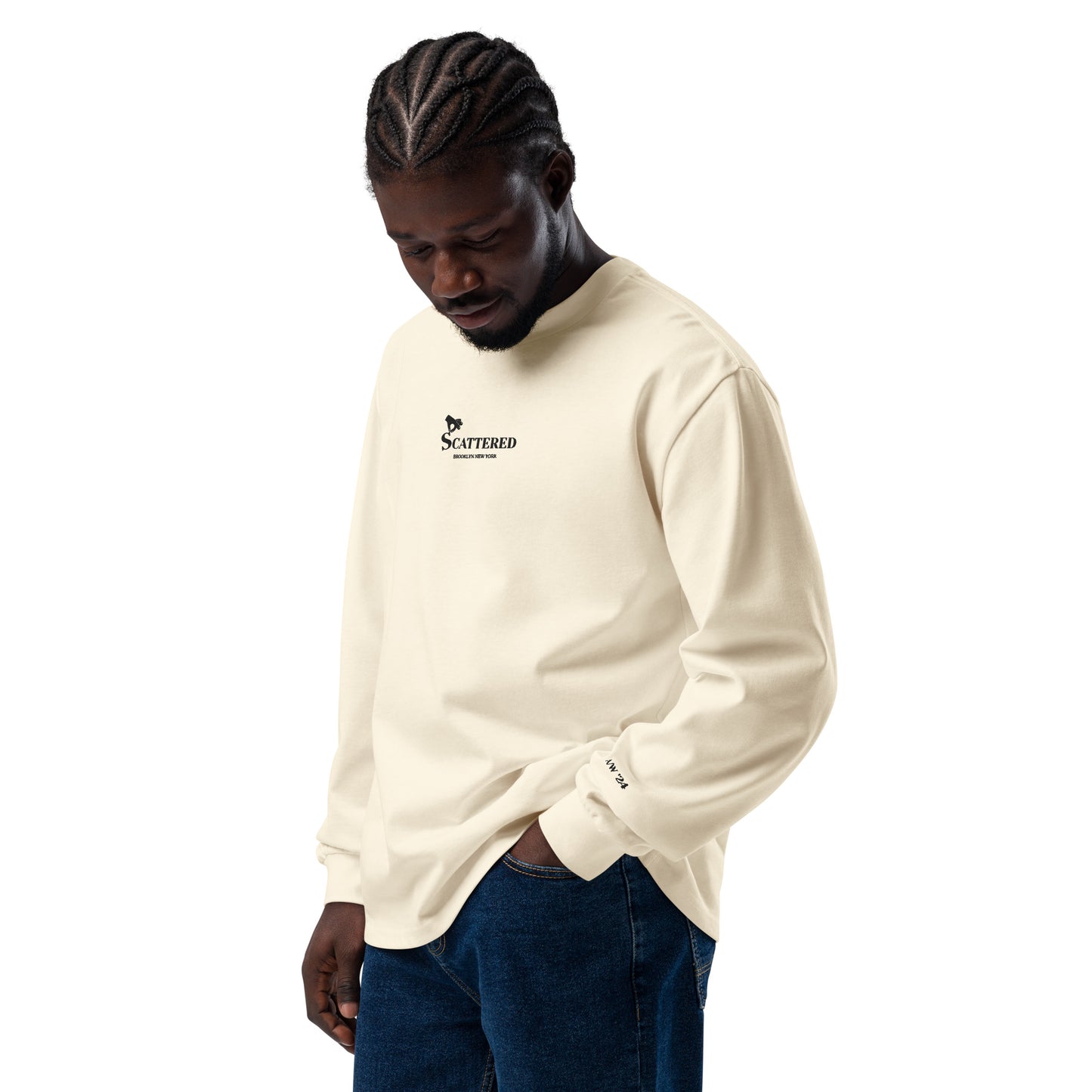 Scattered A/W 24 Logo Embroidered Long Sleeve Shirt