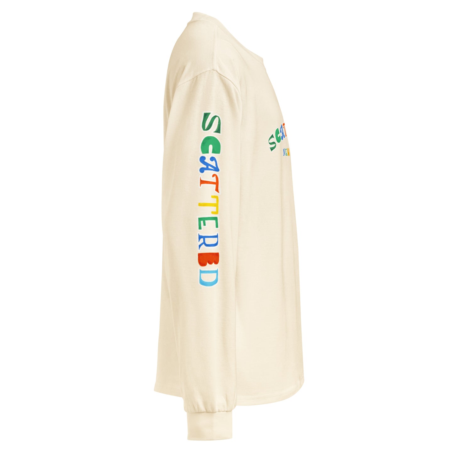 Scattered 2024 Logo Printed Premium Heavyweight Long Sleeve Shirt