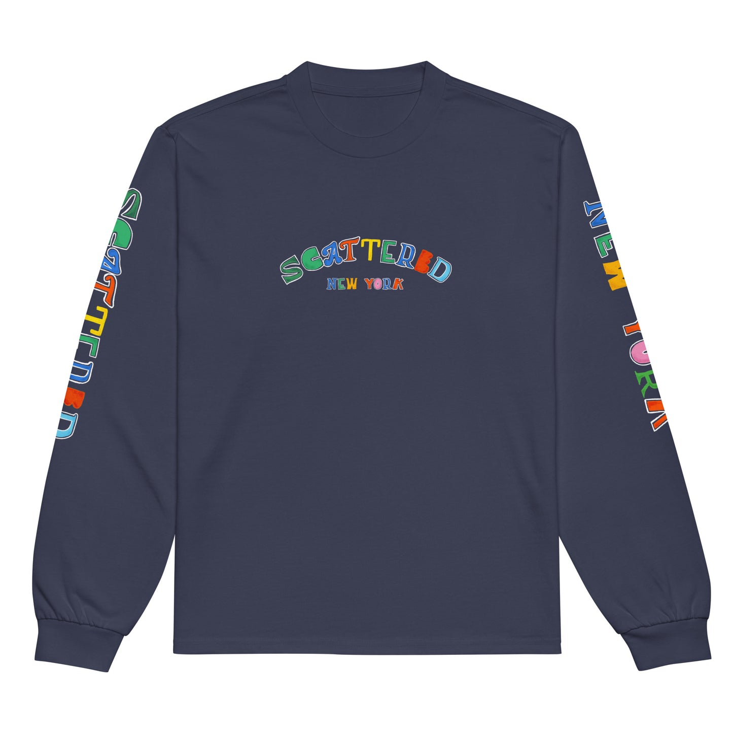 Scattered 2024 Logo Printed Premium Heavyweight Long Sleeve Shirt