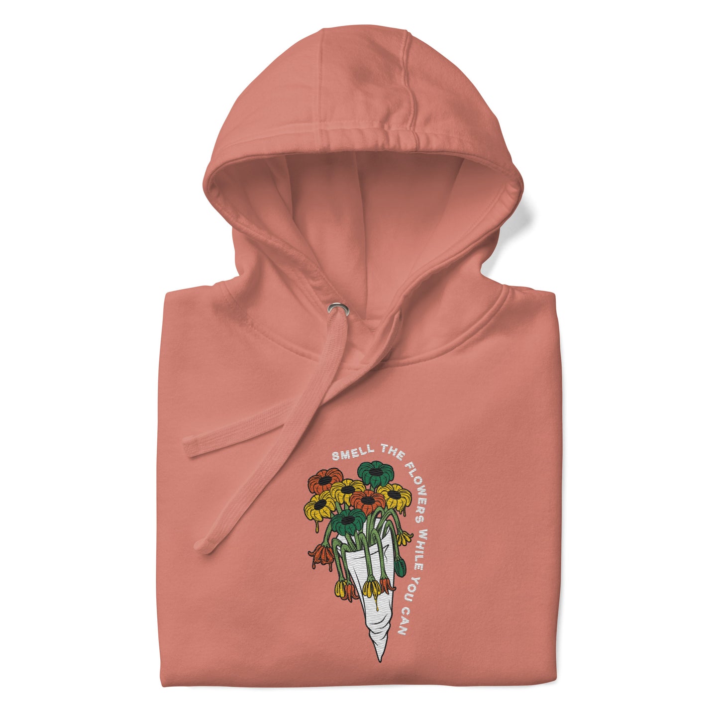 Scattered x Dripped Gawd Smell The Flowers Embroidered Hoodie