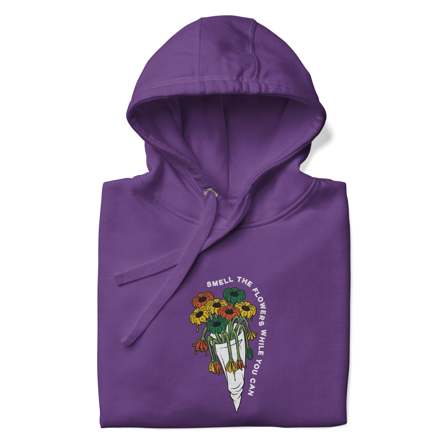 Scattered x Dripped Gawd Smell The Flowers Embroidered Hoodie