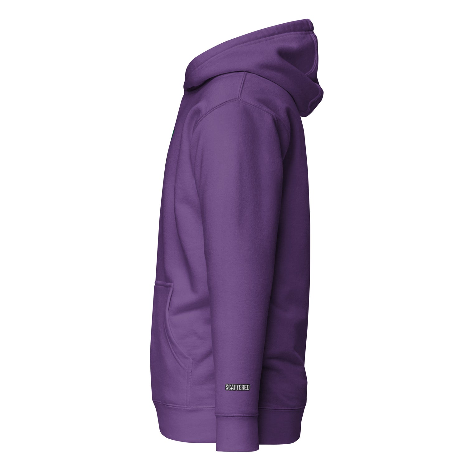 New York Apple Logo Embroidered Purple Streetwear Hoodie Sweatshirt | Scattered