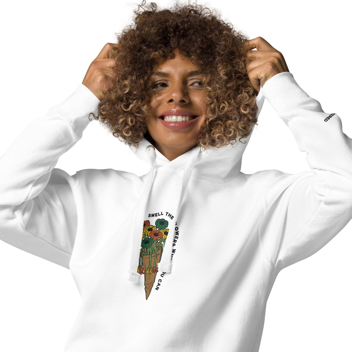 Scattered x Dripped Gawd Smell The Flowers Embroidered Hoodie