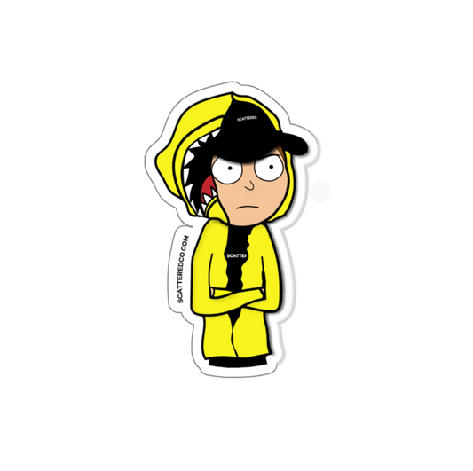 Streetwear-Scattered Morty Sticker-Sticker-Scattered, LLC