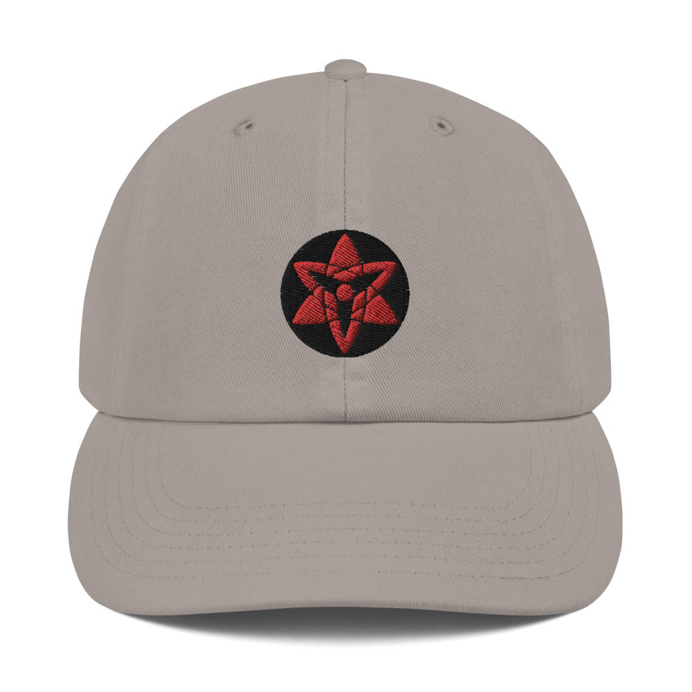 Sasuke Uchiha Eternal Mangekyou Sharingan Embroidered Champion Dad Cap