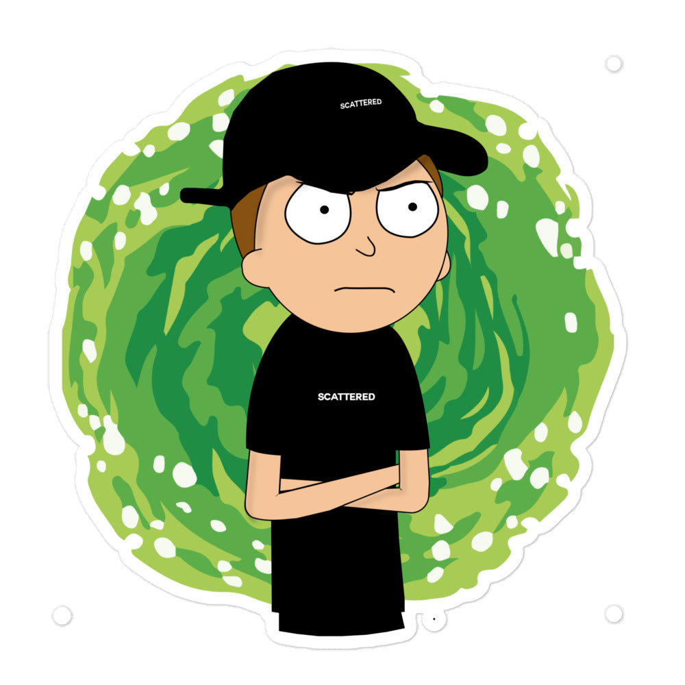 Scattered Morty Sticker