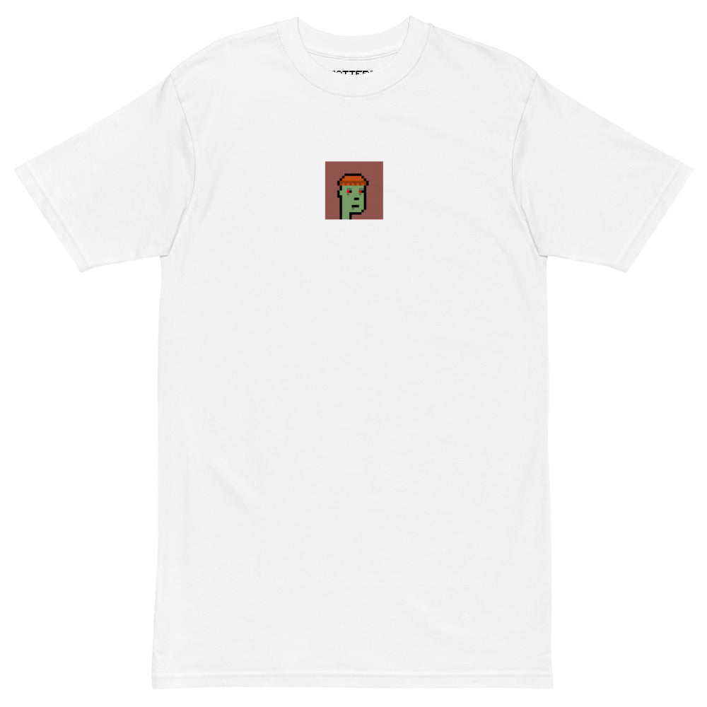 Crypto Punks Zombie NFT #2066 Premium Printed Crewneck T-shirt