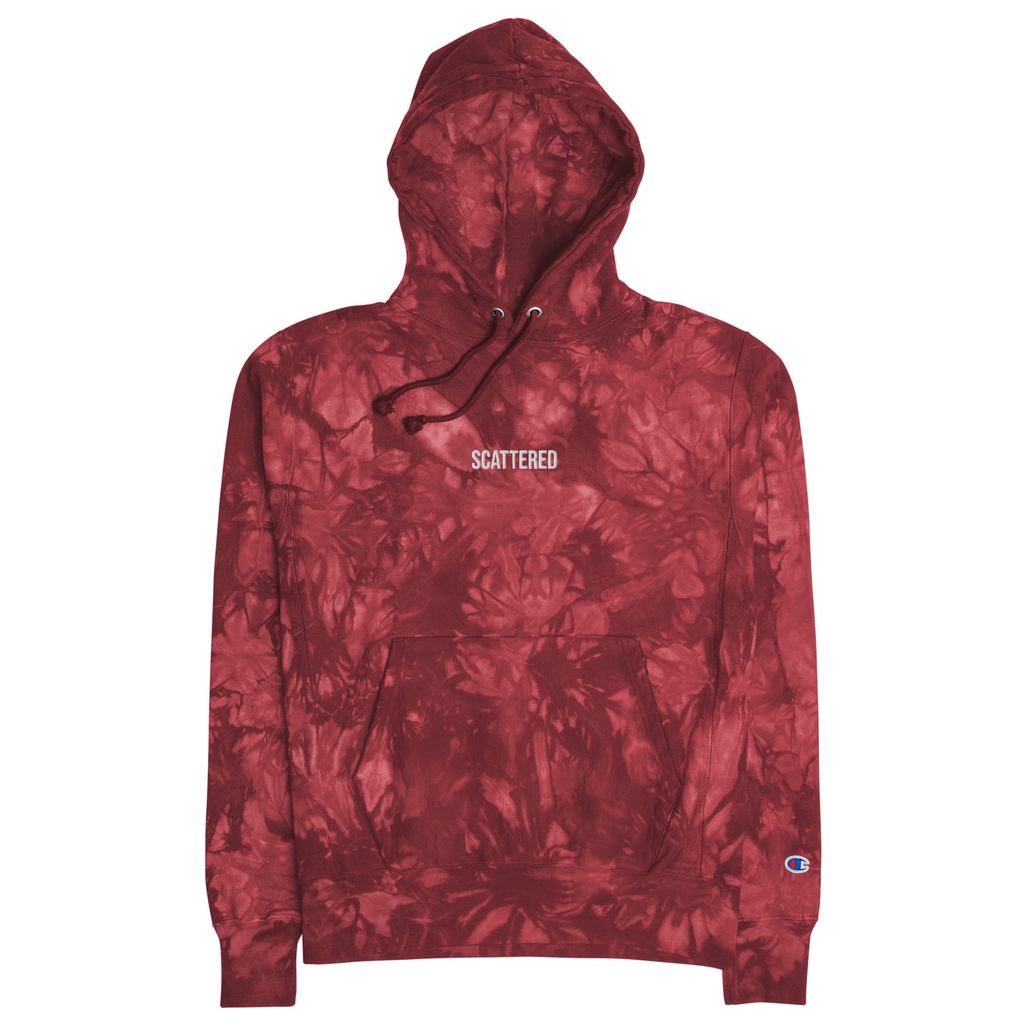 Embroidered Tie-Dye Logo Hoodie