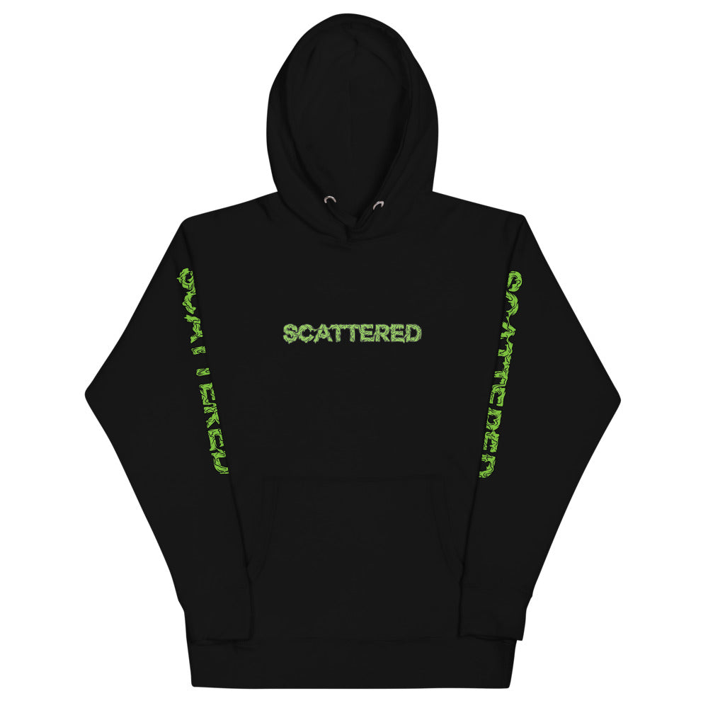 Scattered x Dripped Gawd Premium Printed Dripped Logo Hoodie Sweatshirt